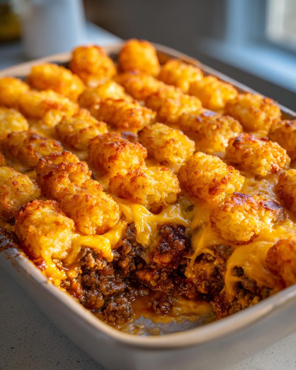 Cheeseburger Tater Tot Casserole - detail 2