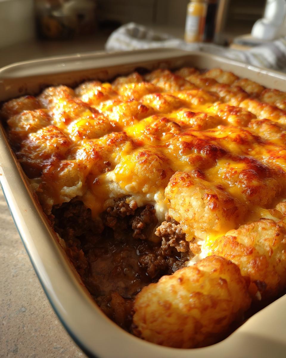 Cheeseburger Tater Tot Casserole - detail 3