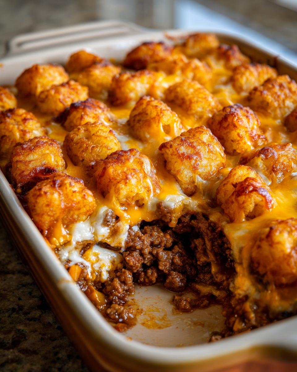 Cheeseburger Tater Tot Casserole - detail 4