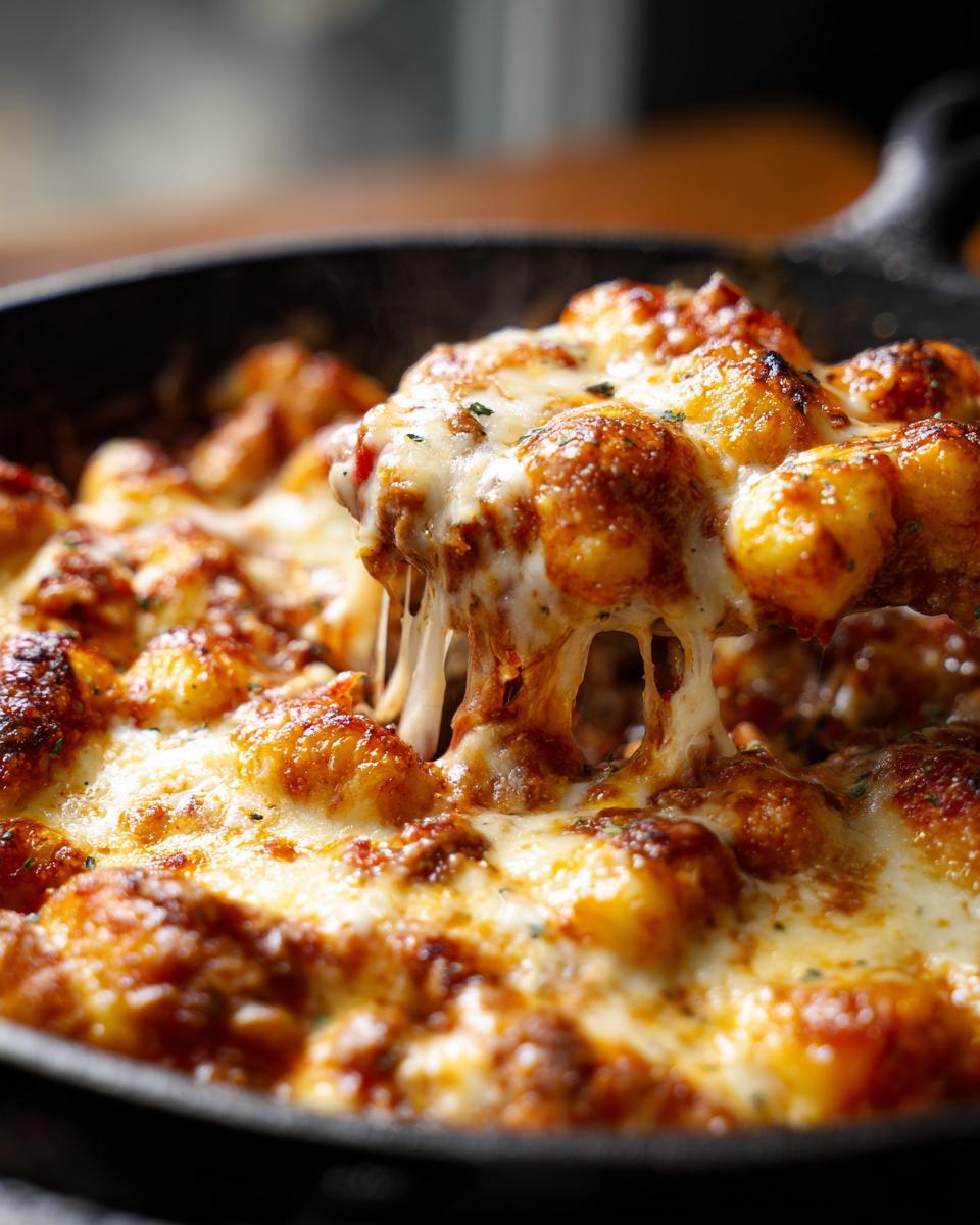 Cheesy Baked Gnocchi with Meat Sauce - detail 1