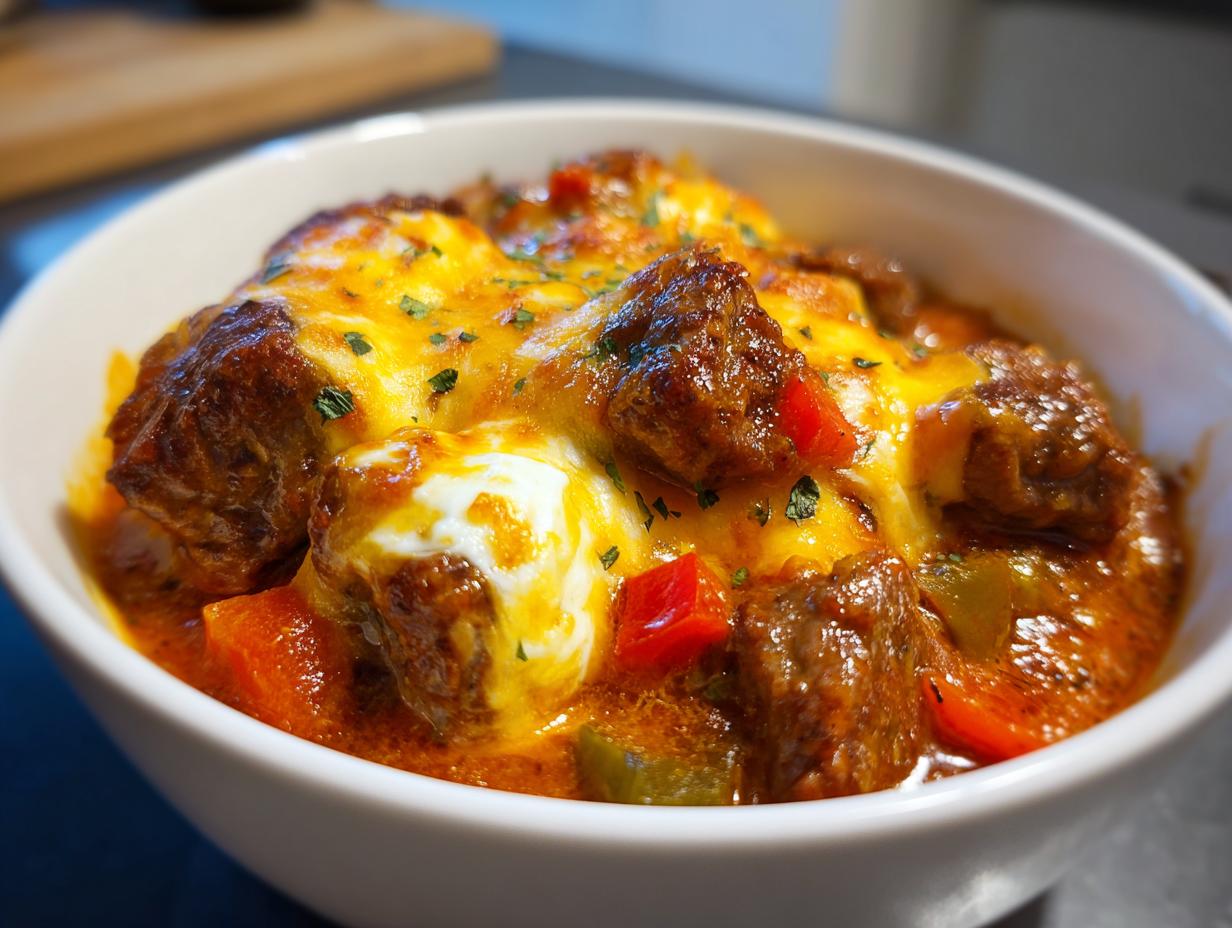 Cheesy Beef Goulash