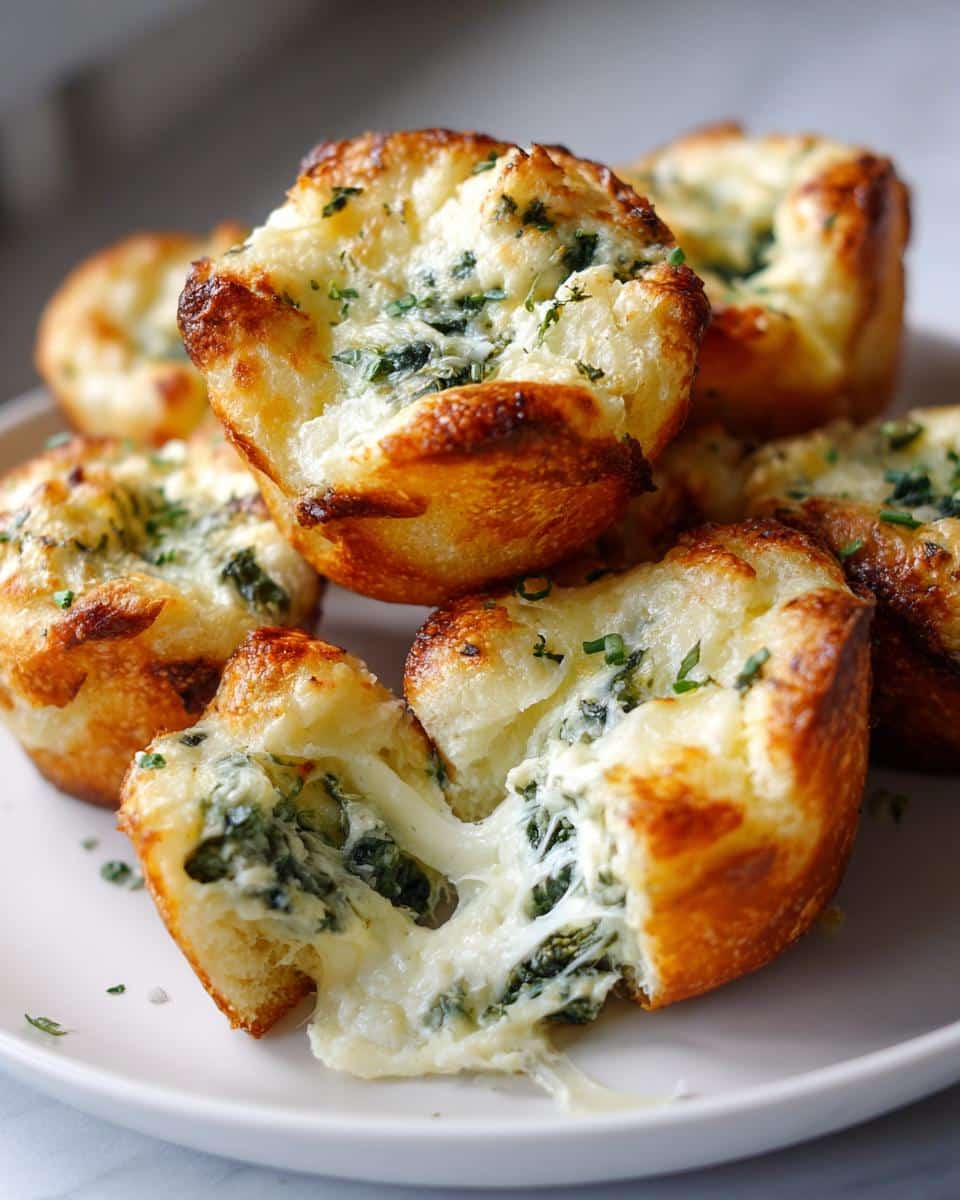 Cheesy Spinach Artichoke Dip Bites - detail 1