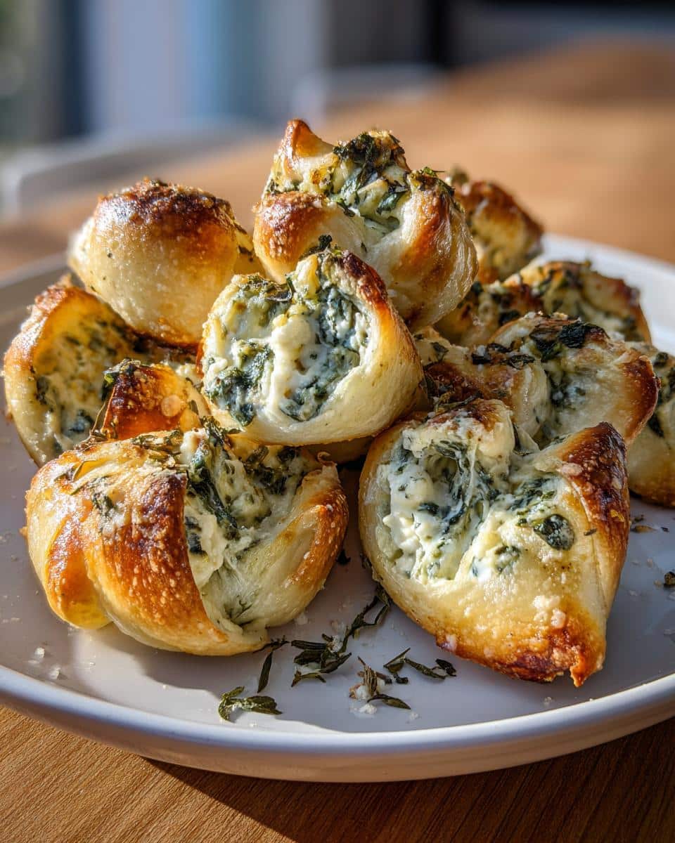 Cheesy Spinach Artichoke Dip Bites - detail 2