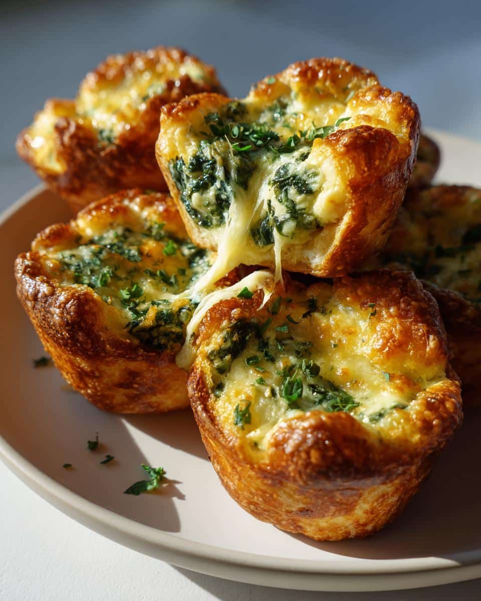 Cheesy Spinach Artichoke Dip Bites - detail 3