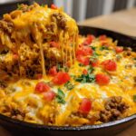 Cheesy Taco Pasta Skillet