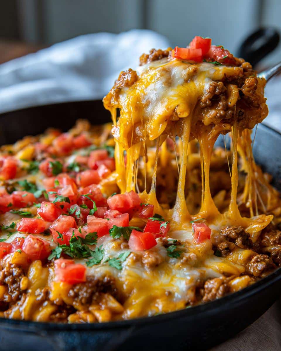 Cheesy Taco Pasta Skillet - detail 2