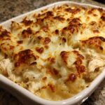 Chicken Alfredo Potato Casserole