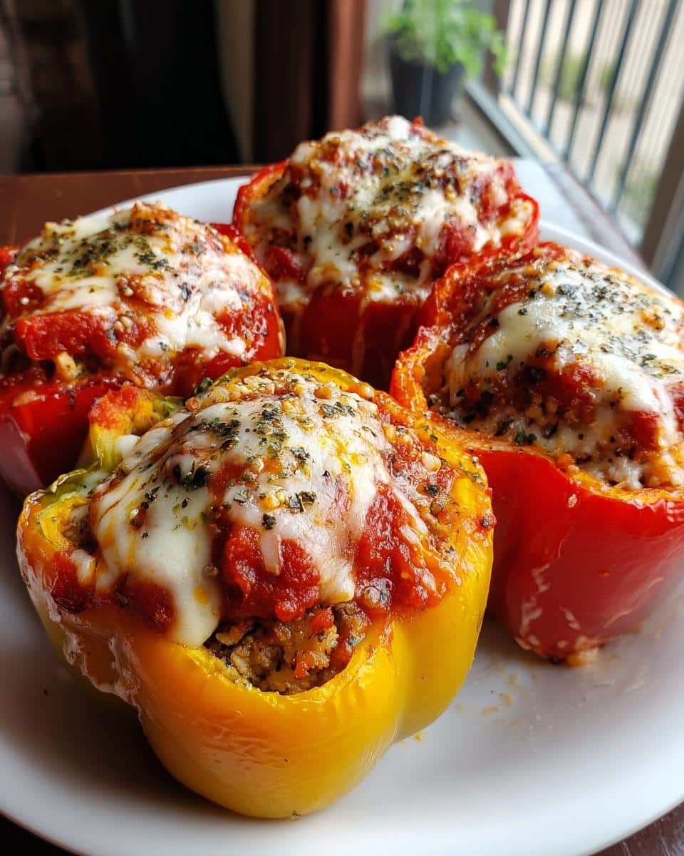 Chicken Parmesan Stuffed Peppers - detail 3