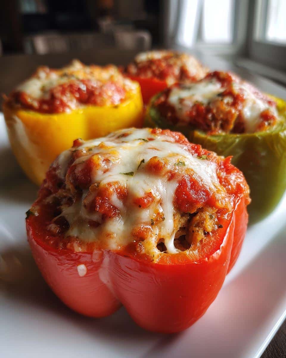 Chicken Parmesan Stuffed Peppers - detail 4