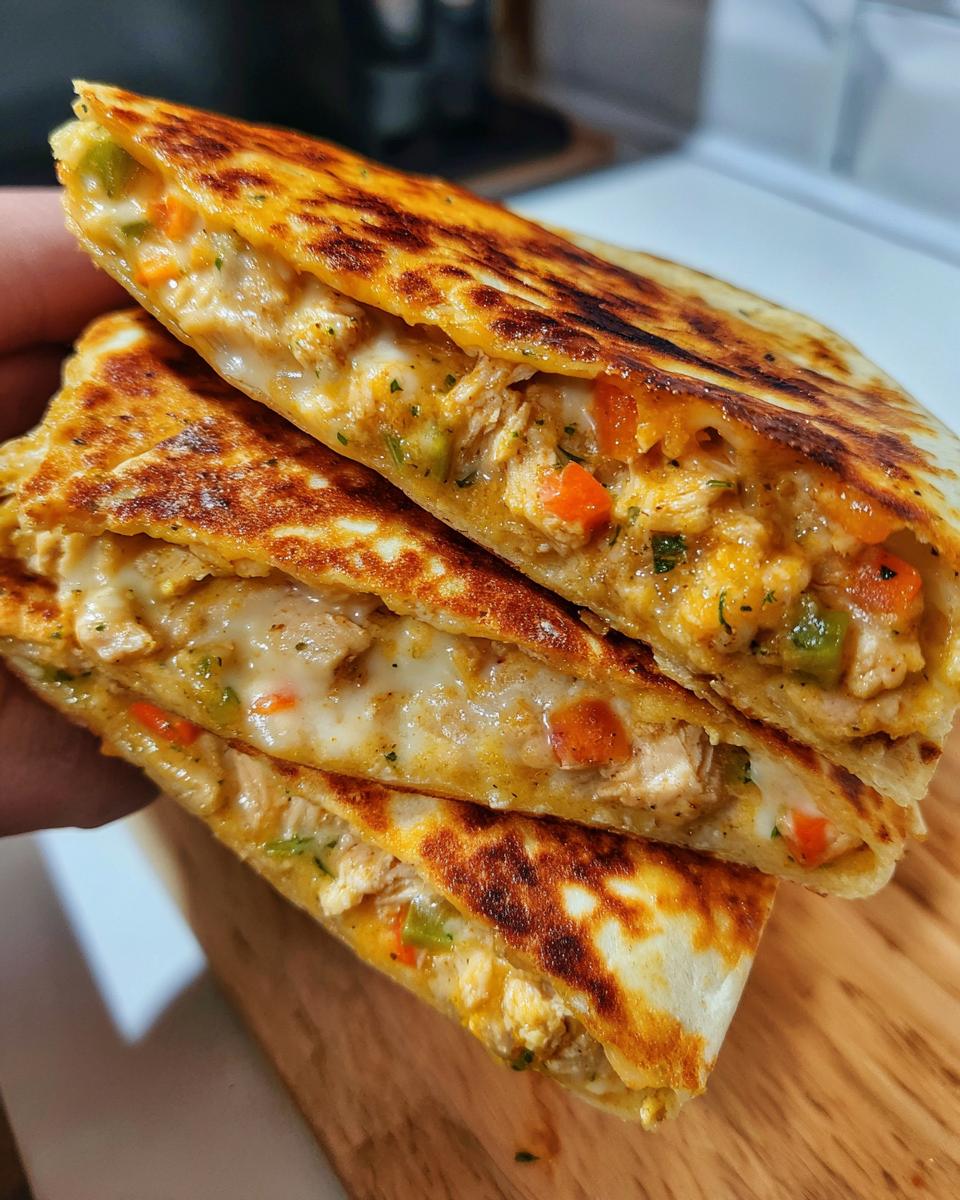 Chicken Pot Pie Quesadillas - detail 2