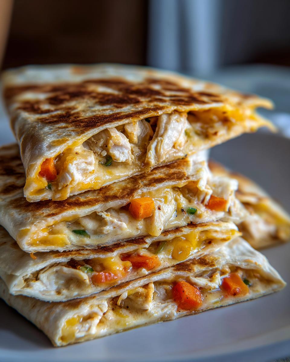 Chicken Pot Pie Quesadillas - detail 3