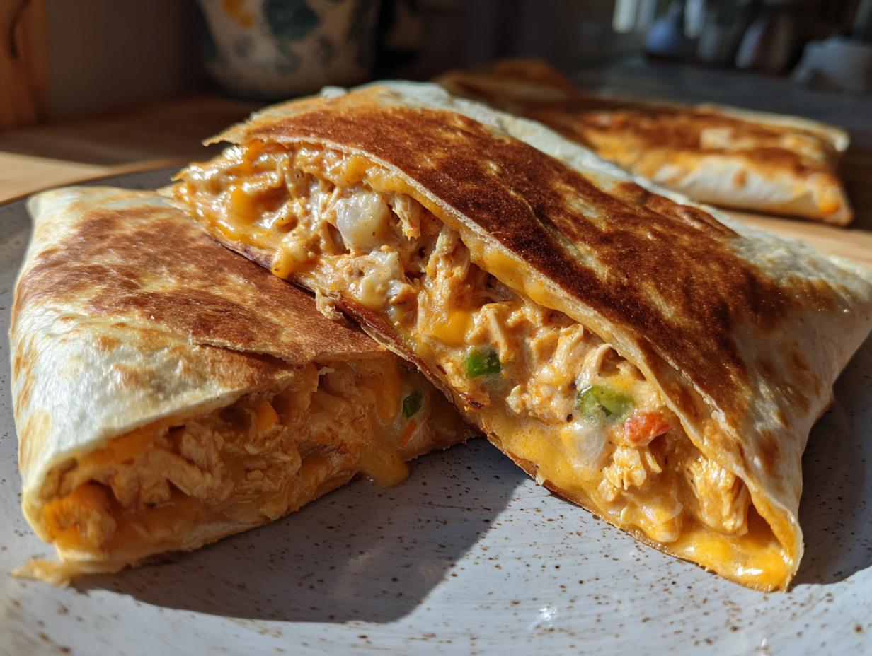 Chicken Pot Pie Quesadillas