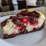 Chocolate-Cherry Christmas Cheesecake