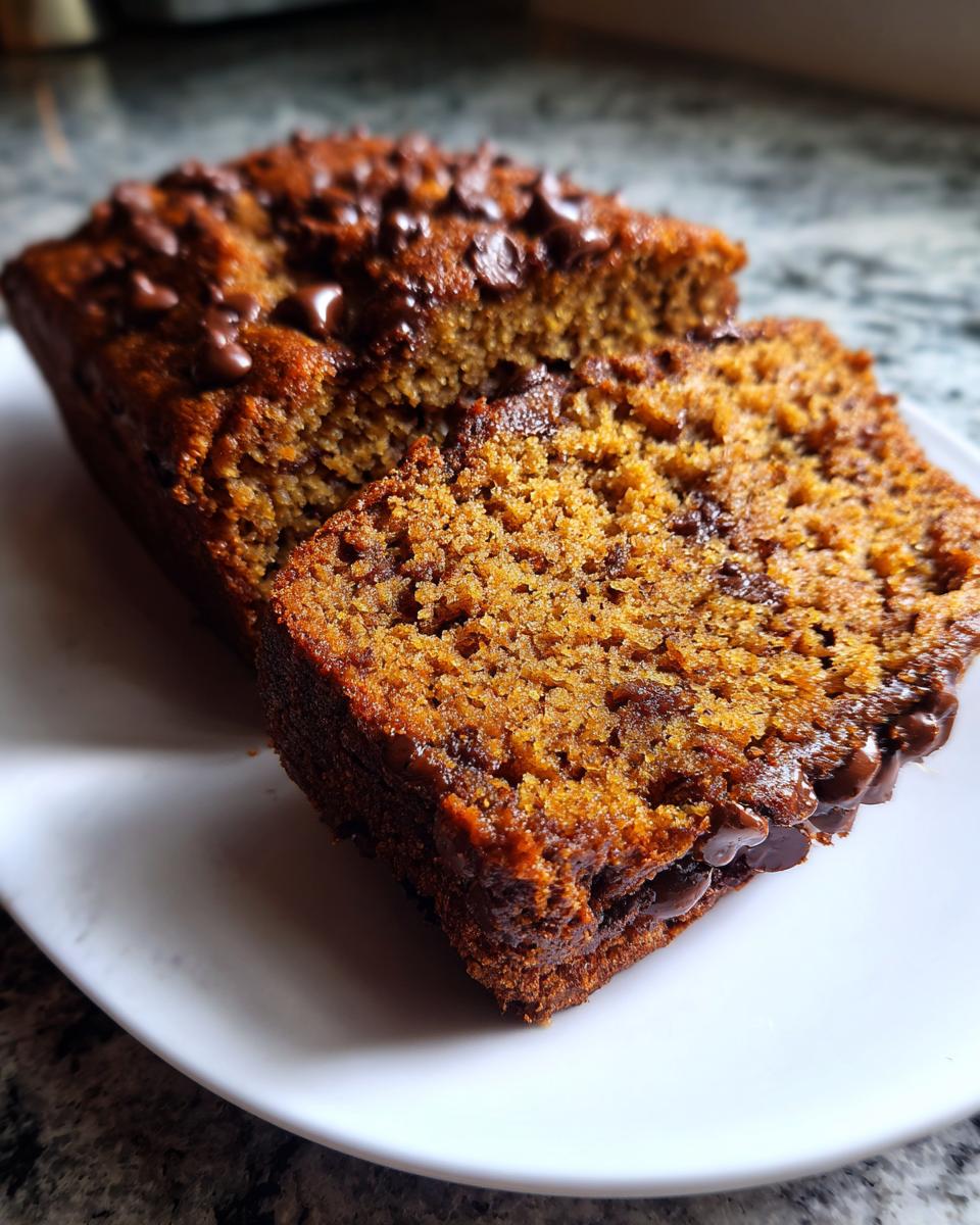 Chocolate Chip Pumpkin Bread - detail 2