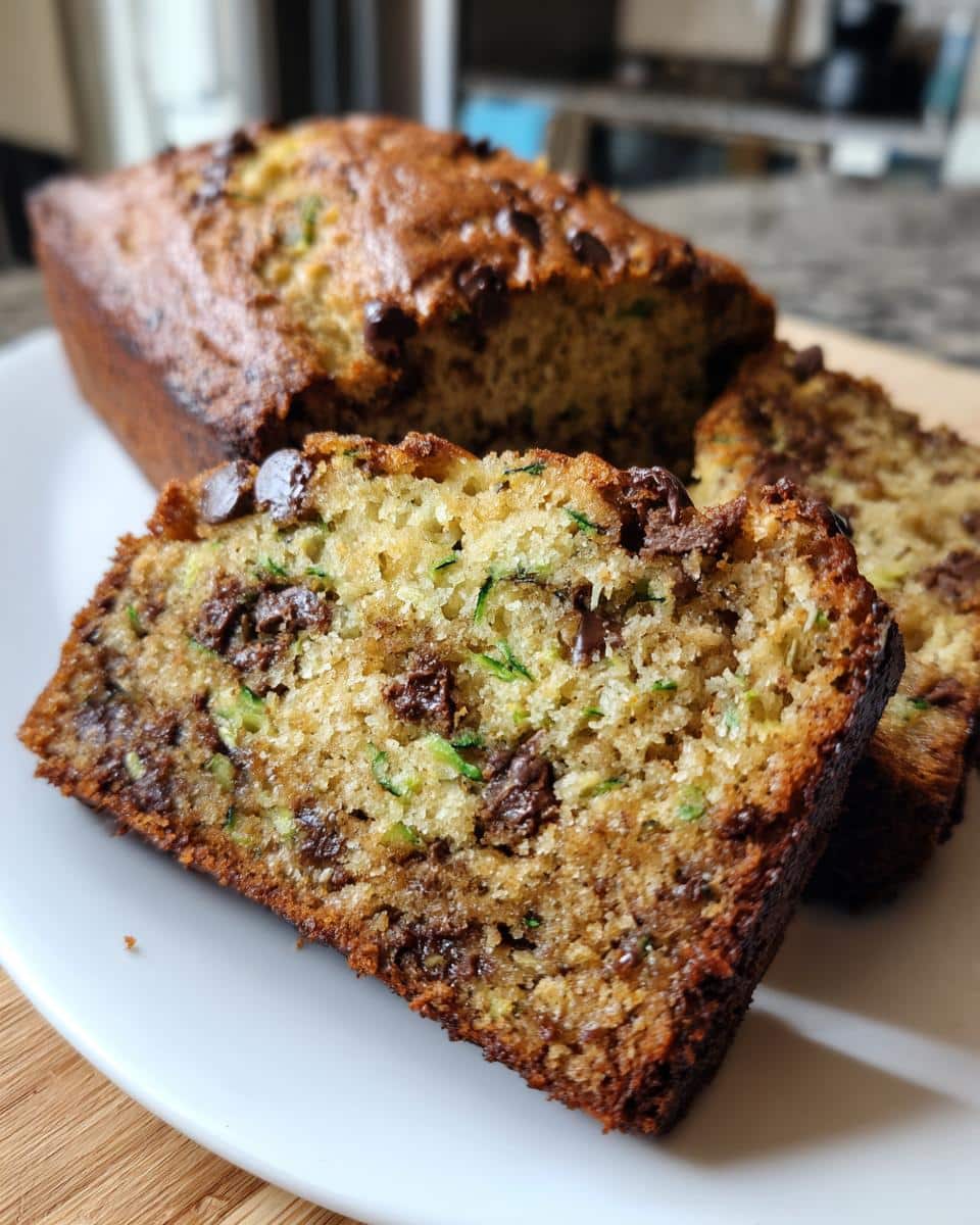 Chocolate Chip Zucchini Bread - detail 3