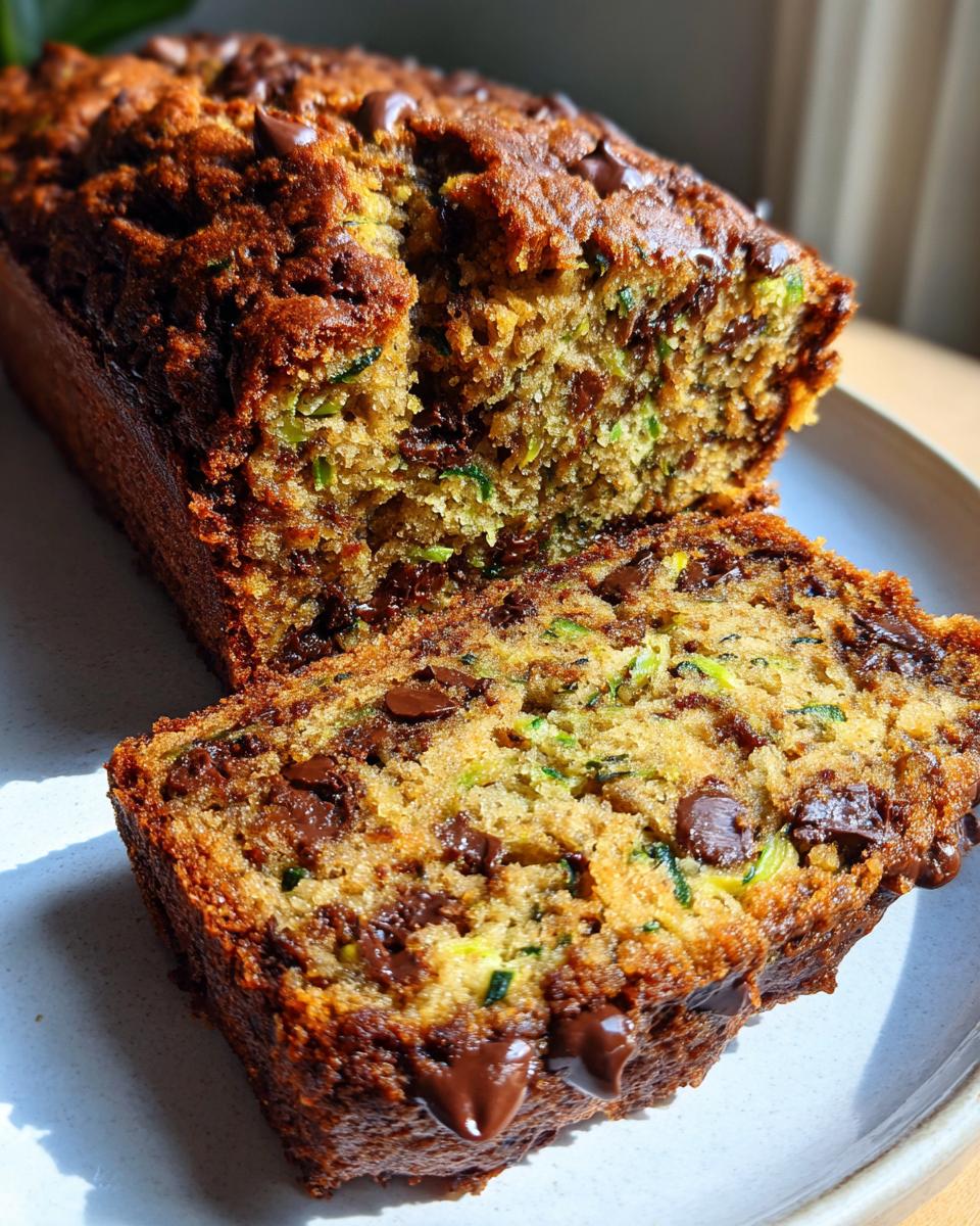 Chocolate Chip Zucchini Bread - detail 4
