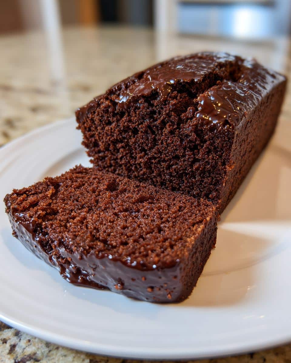 Chocolate Fudge Loaf Cake - detail 1