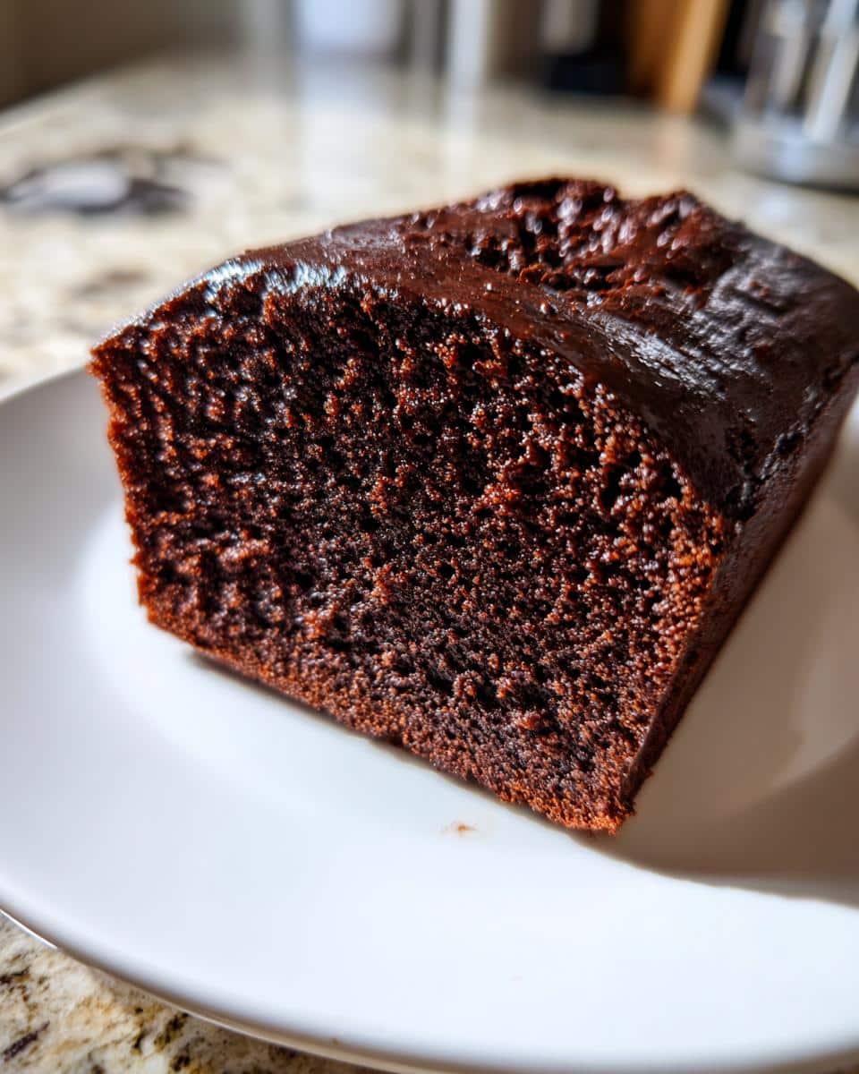 Chocolate Fudge Loaf Cake - detail 4