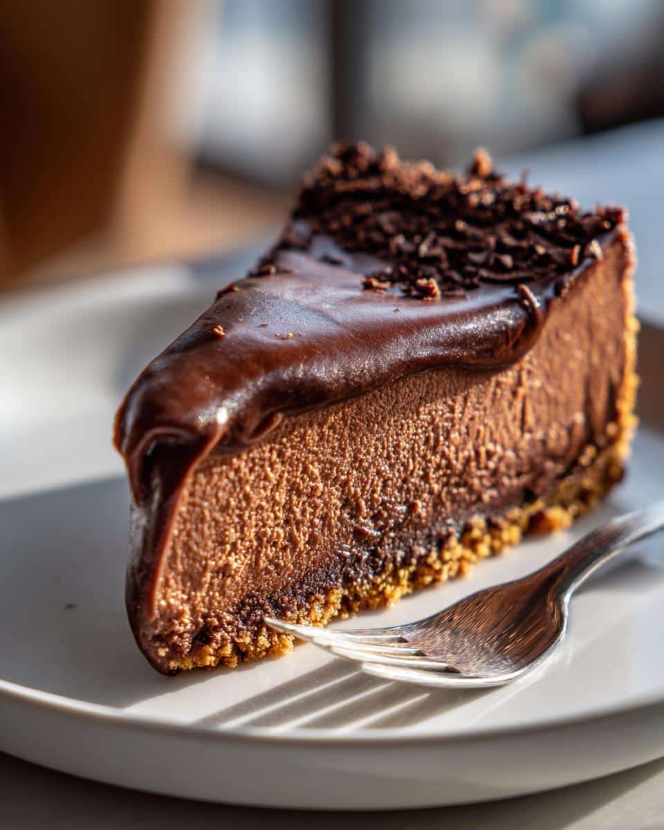 Chocolate-Hazelnut Christmas Cheesecake - detail 1