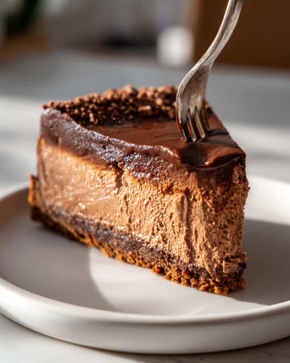 Chocolate-Hazelnut Christmas Cheesecake - detail 2