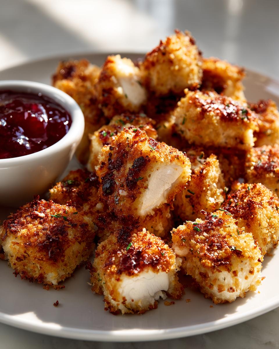 Christmas Almond-Crusted Chicken Bites with Cranberry Glaze 6 Christmas Almond-Crusted Chicken Bites with Cranberry Glaze - detail 1