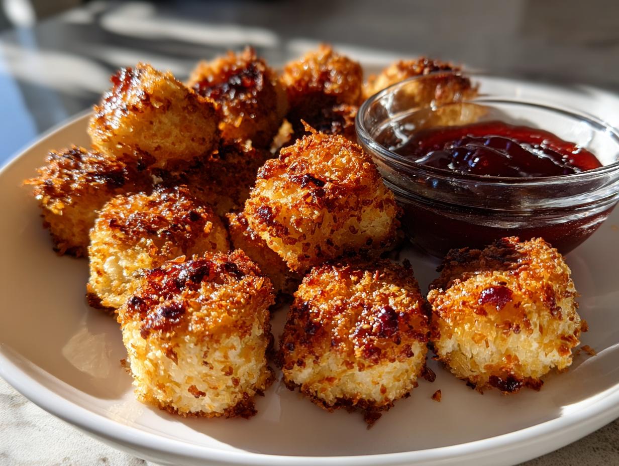 Christmas Almond-Crusted Chicken Bites with Cranberry Glaze 5 Christmas Almond-Crusted Chicken Bites with Cranberry Glaze