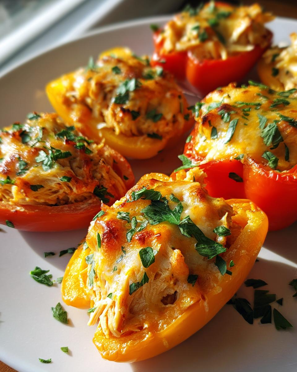 Christmas BBQ Chicken-Stuffed Mini Peppers - detail 2