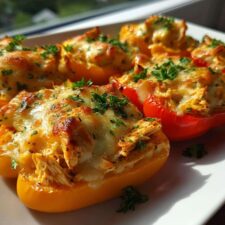 Festive Christmas BBQ Chicken-Stuffed Mini Peppers in 30 Minutes