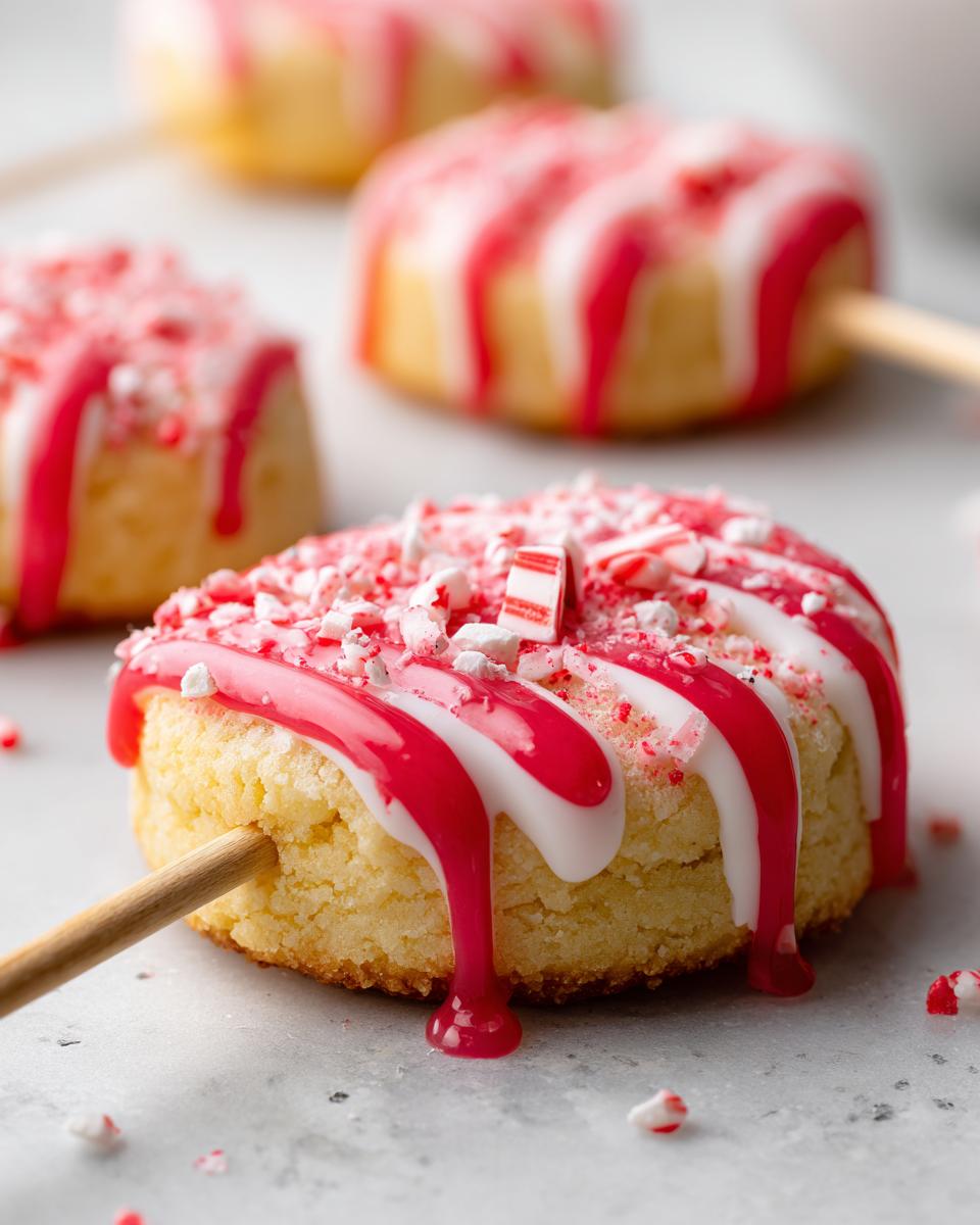 Christmas Candy Cane Sugar Cookie Skewers - detail 1