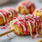 Christmas Candy Cane Sugar Cookie Skewers