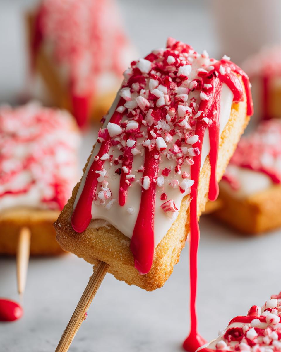 Christmas Candy Cane Sugar Cookie Skewers - detail 3