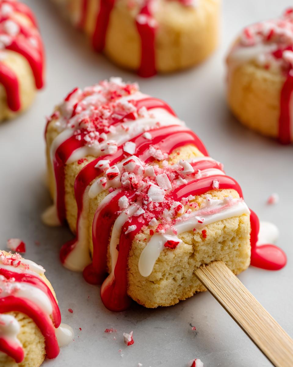 Christmas Candy Cane Sugar Cookie Skewers - detail 4