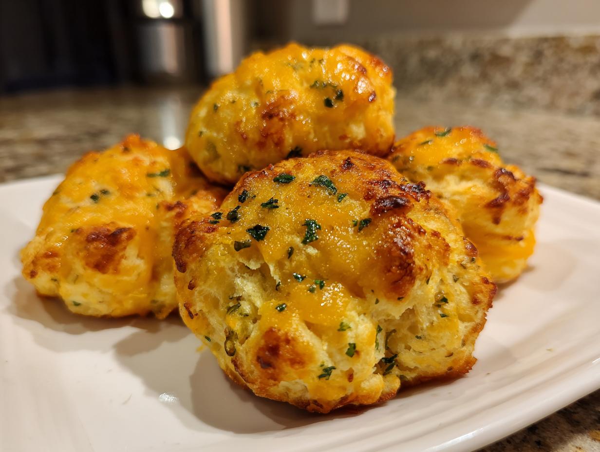 Christmas Cheddar Jalapeño Cheese Bombs