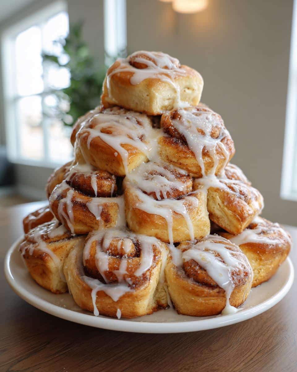 Christmas Cinnamon Roll Tree - detail 1