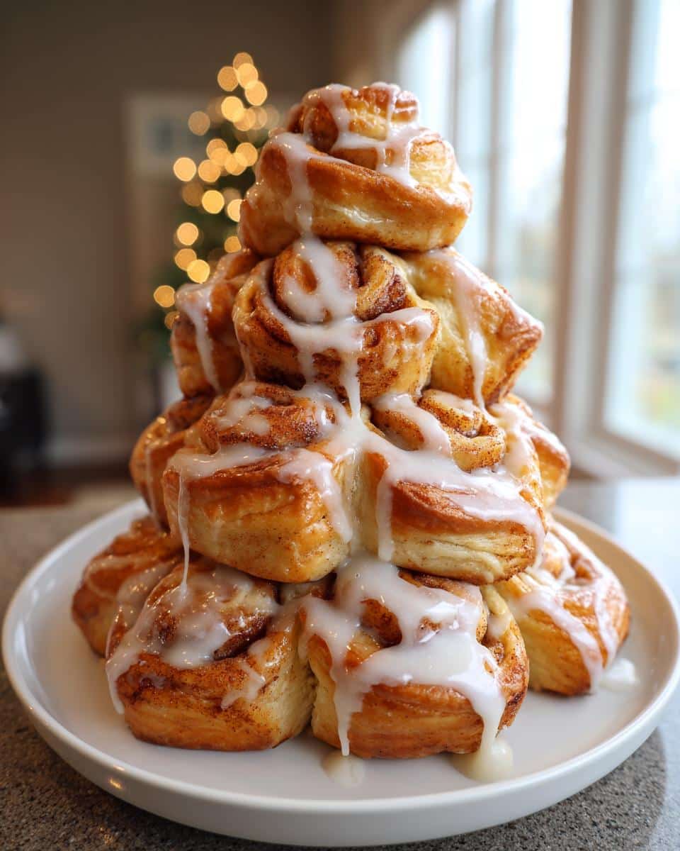 Christmas Cinnamon Roll Tree - detail 3