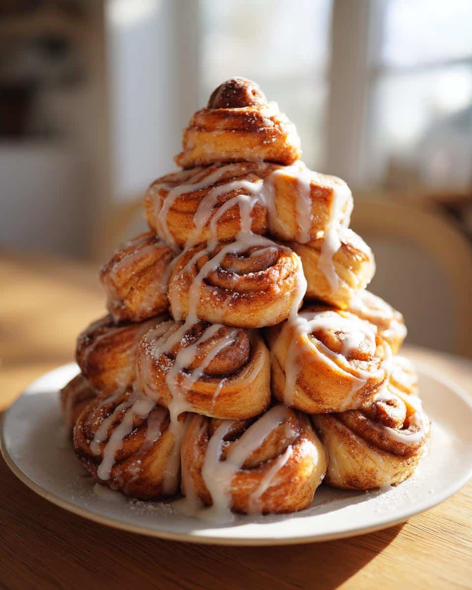 Christmas Cinnamon Roll Tree - detail 4