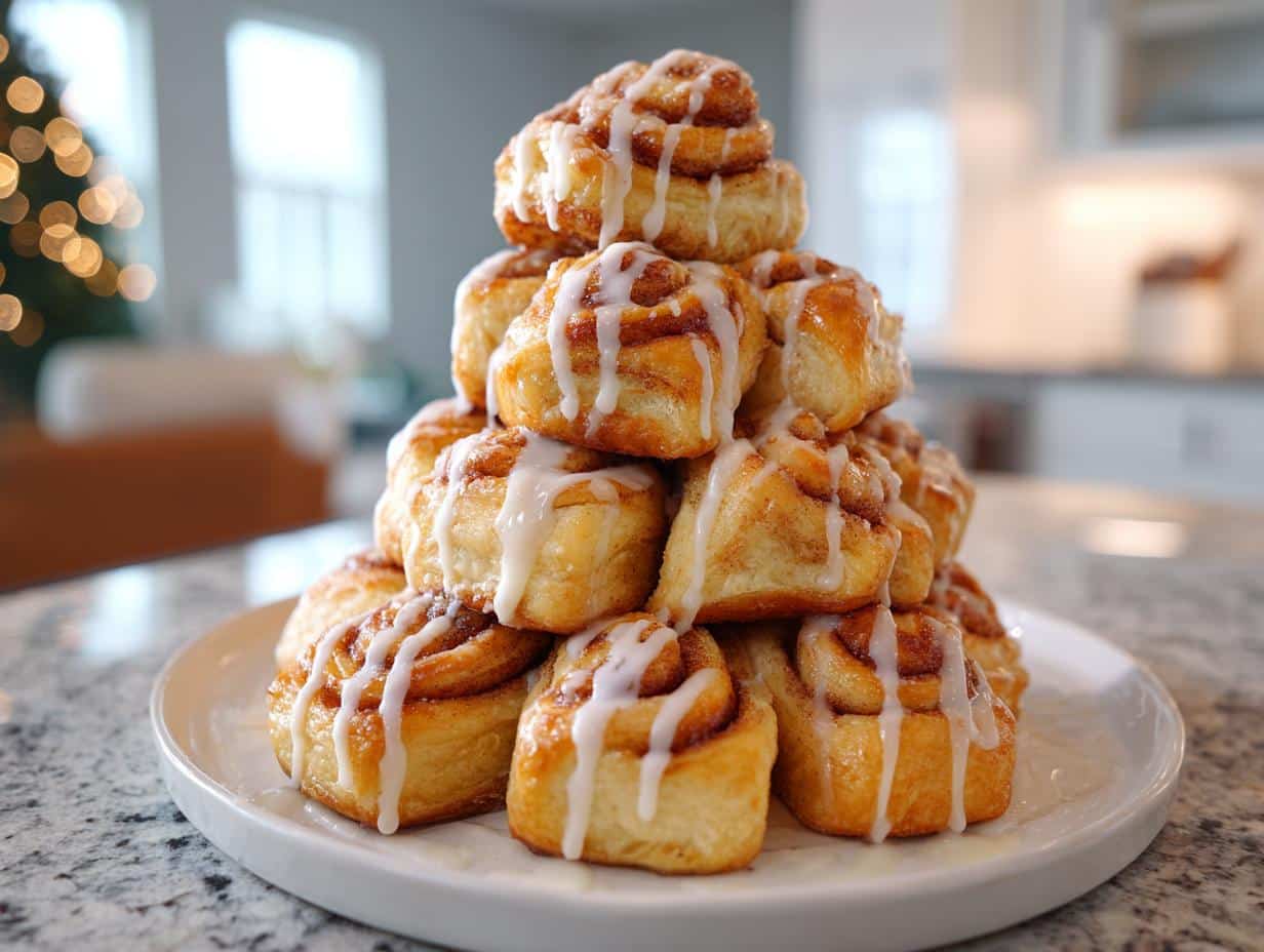 Christmas Cinnamon Roll Tree