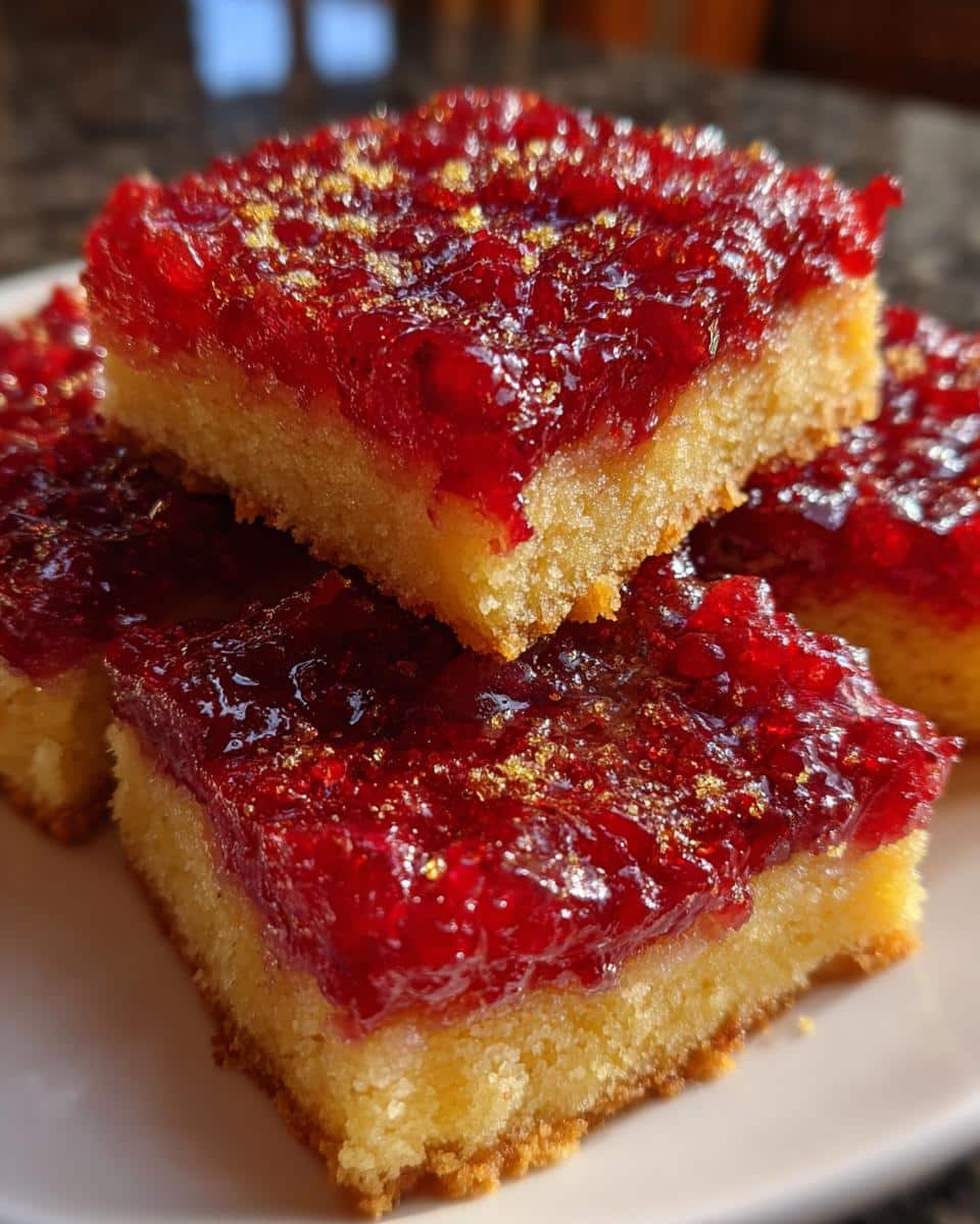 Christmas Cranberry Orange Bars - detail 1