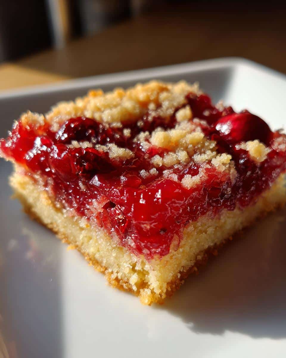 Christmas Cranberry Orange Bars - detail 3