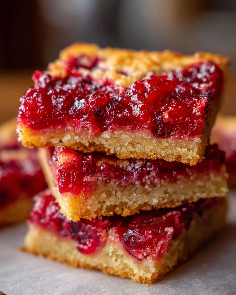 Christmas Cranberry Orange Bars - detail 4