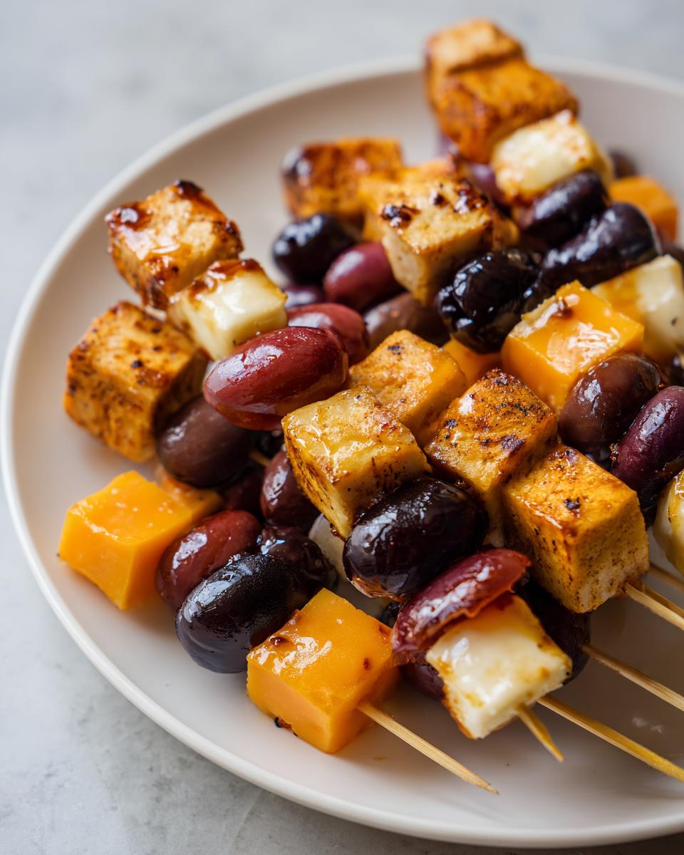 Christmas Festive Charcuterie Skewers (Turkey, Cheese, Olives) - detail 3