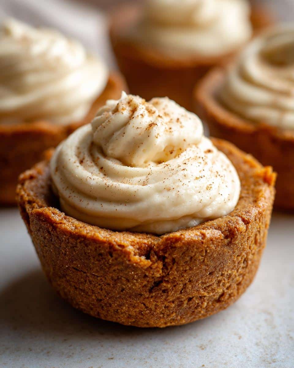 Christmas Frosted Gingerbread Cookie Cups - detail 1