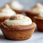 Christmas Frosted Gingerbread Cookie Cups