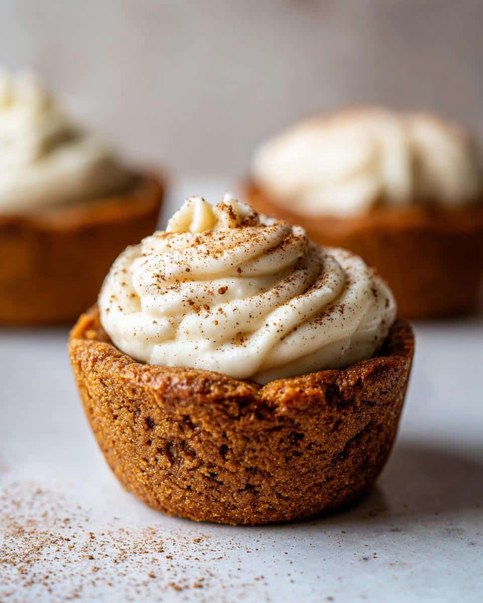 Christmas Frosted Gingerbread Cookie Cups - detail 2