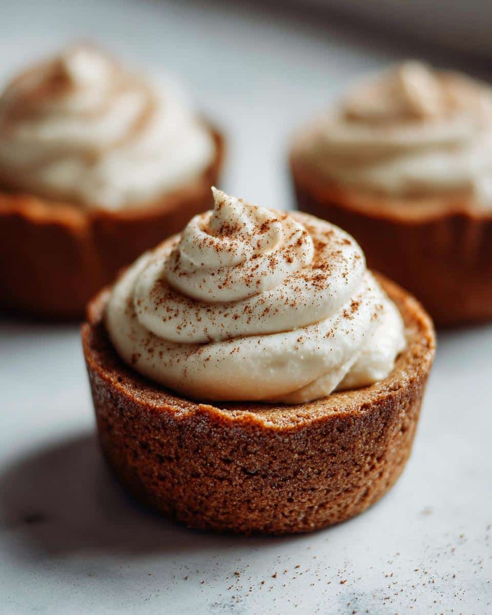 Christmas Frosted Gingerbread Cookie Cups - detail 3