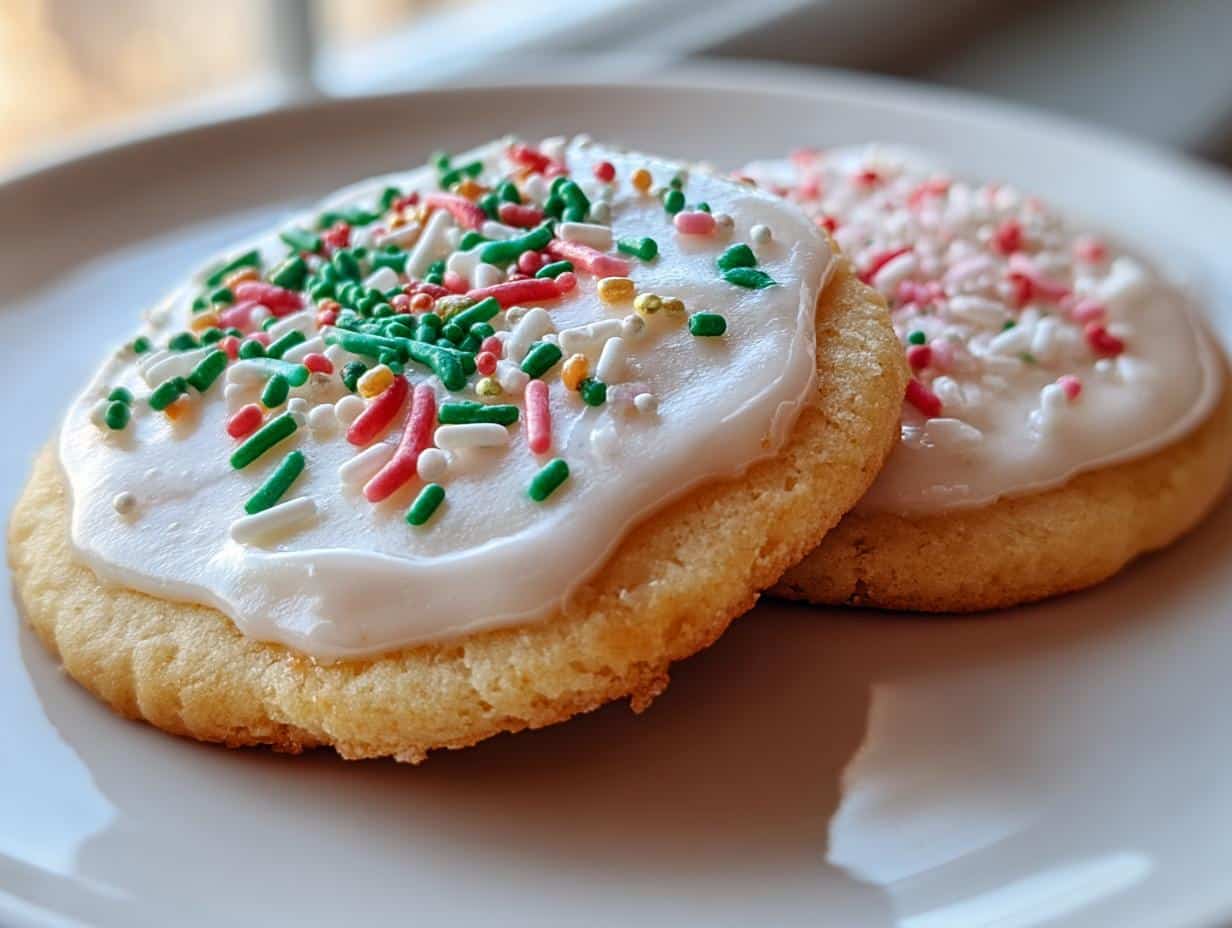 Christmas Frosted Sugar Cookie Ornaments
