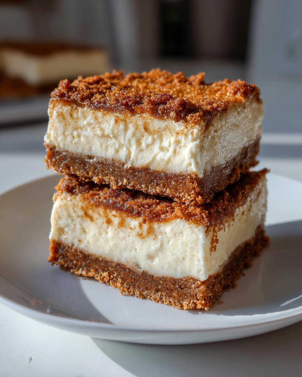 Christmas Gingerbread Cheesecake Bars - detail 2