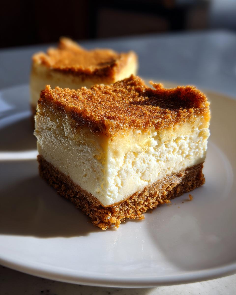 Christmas Gingerbread Cheesecake Bars - detail 3