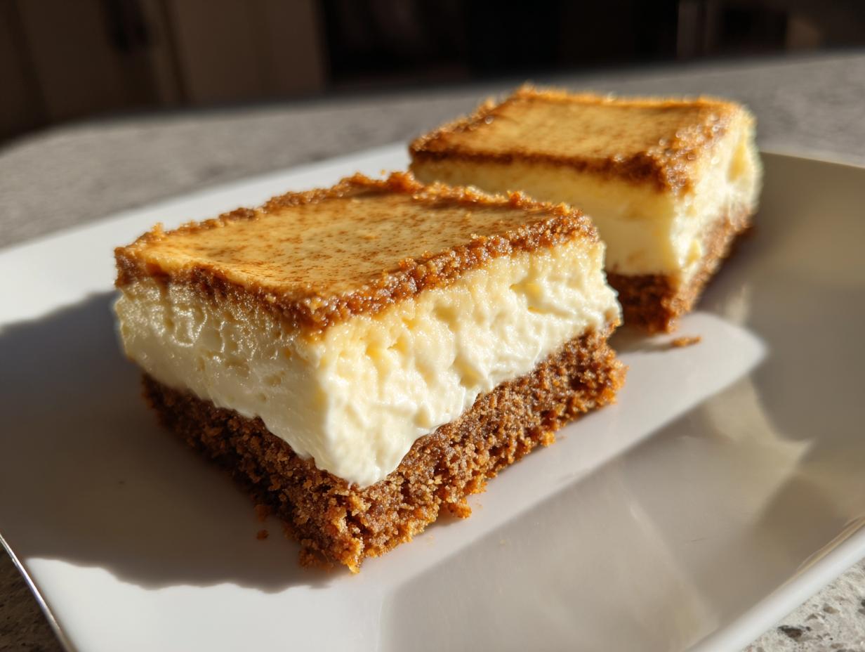 Christmas Gingerbread Cheesecake Bars