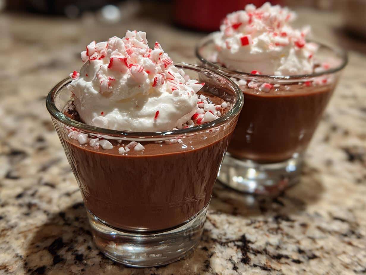 Christmas Hot Cocoa Pudding Shooters Alcohol-Free